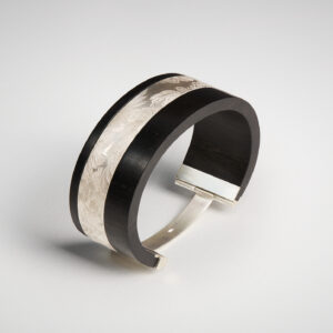 Bracelet Plumages – Argent & ébène