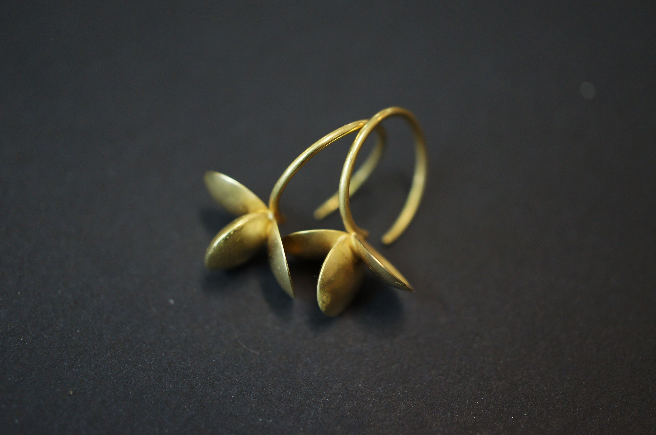 boucles d'oreilles Lentilles vermeil